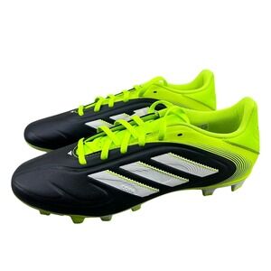 Adidas Copa Pure III Club Soccer FG/MG Cleats Black Solar Yellow IE7495 10.5